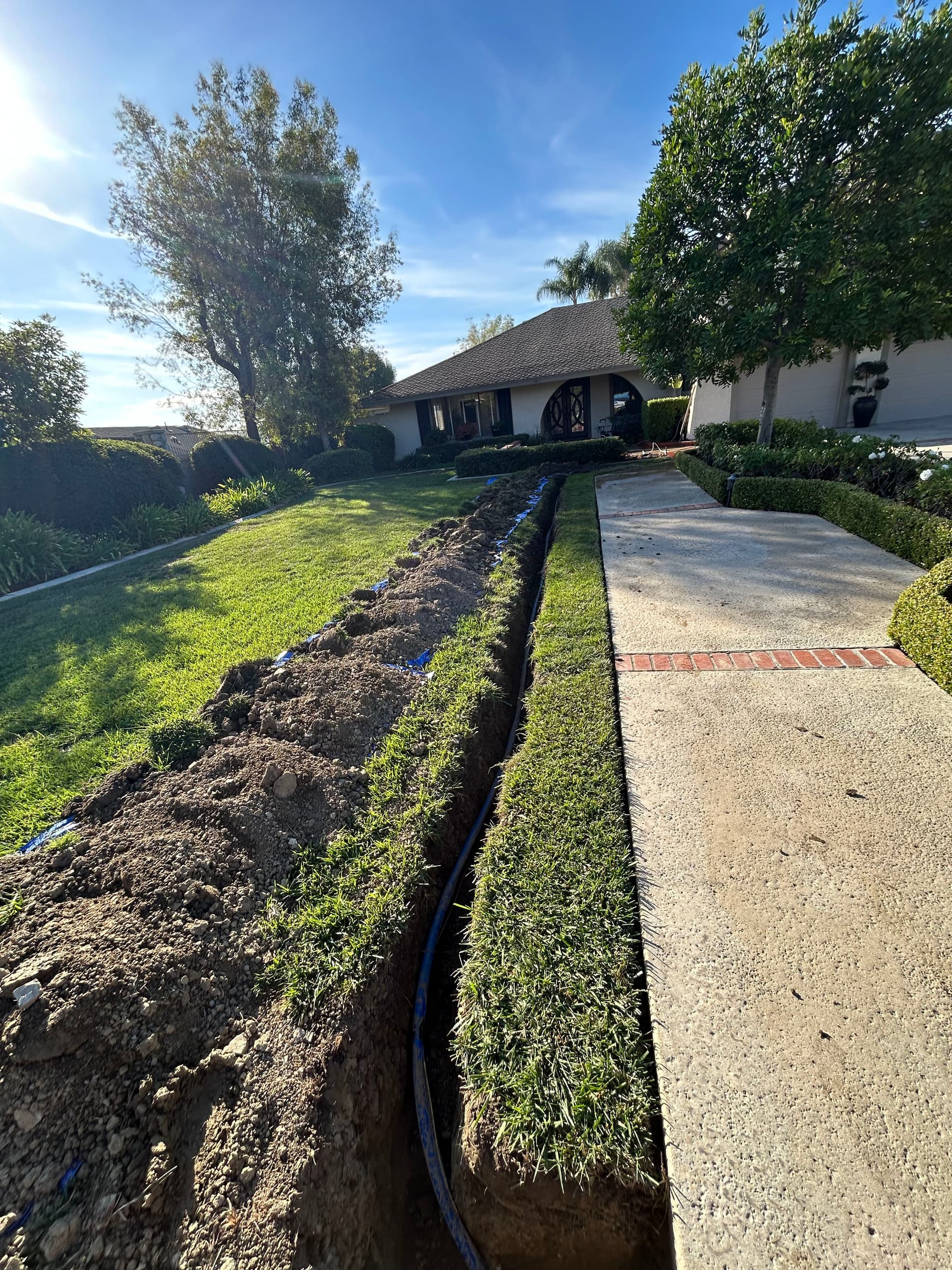 Water Main Replacement Done Right at a Beautiful Home image