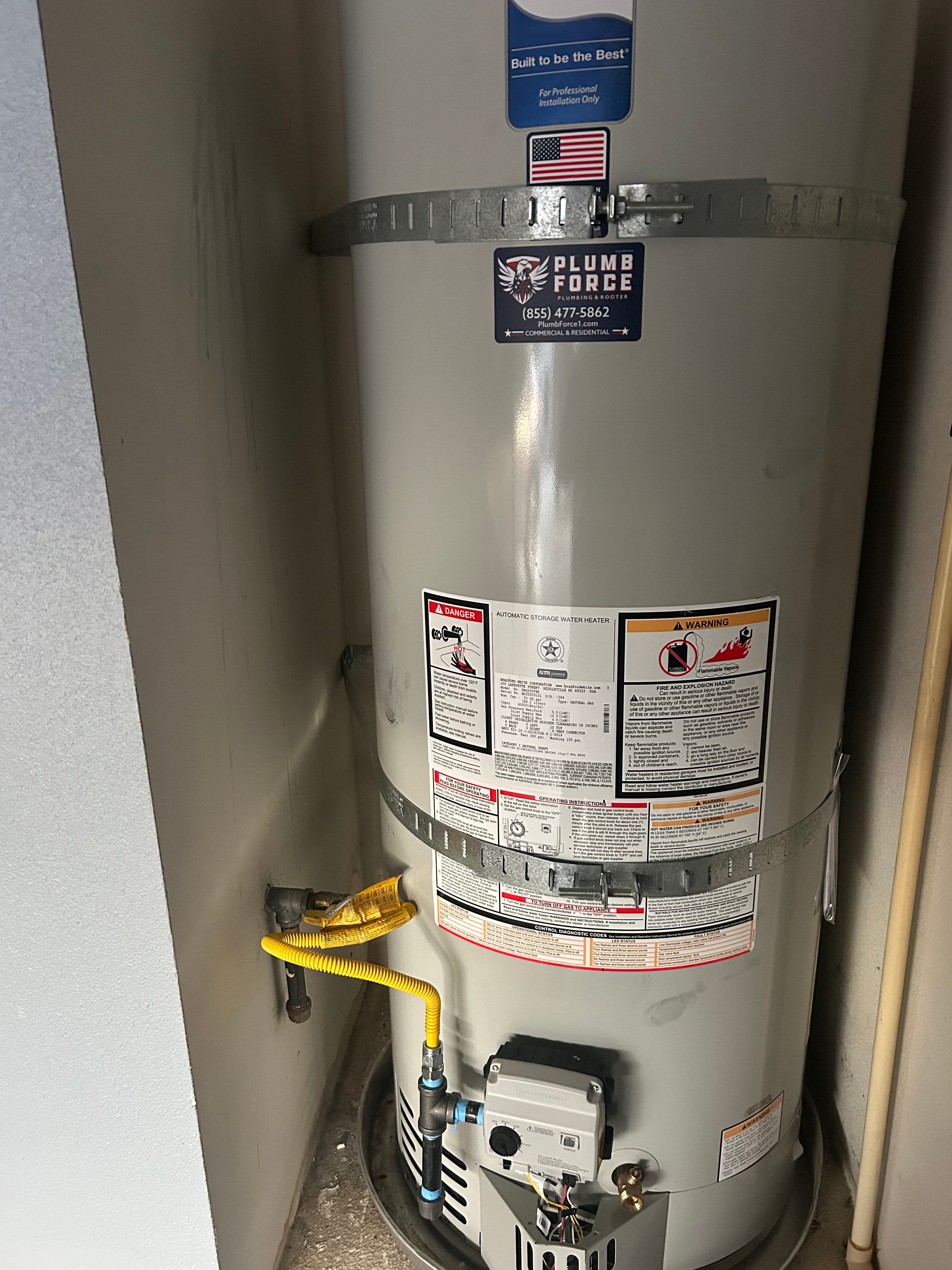 Project Hot Water Restored With a Clean Water Heater Install image