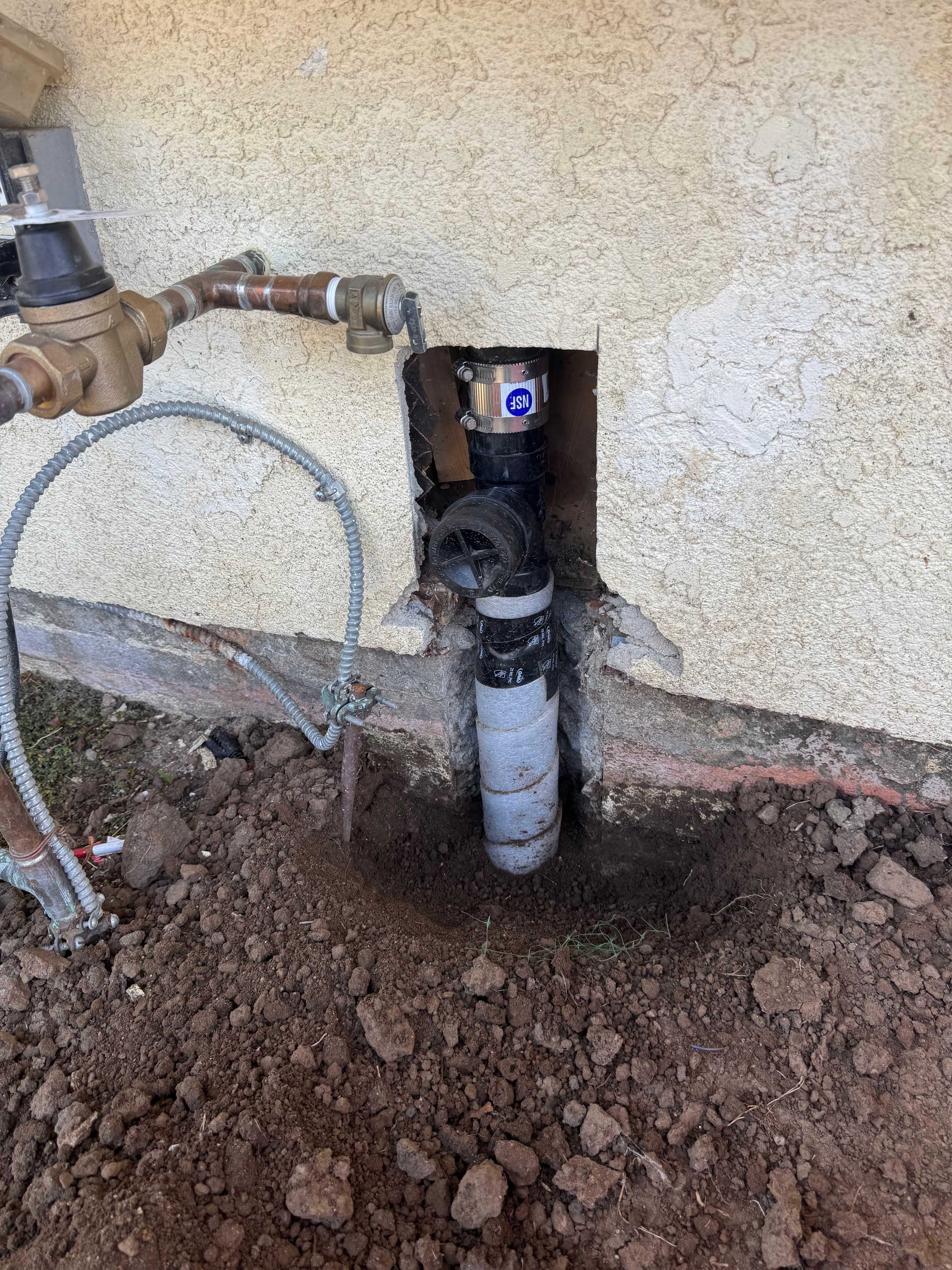 Project New Kitchen Line Install with Stucco Patch Finish image